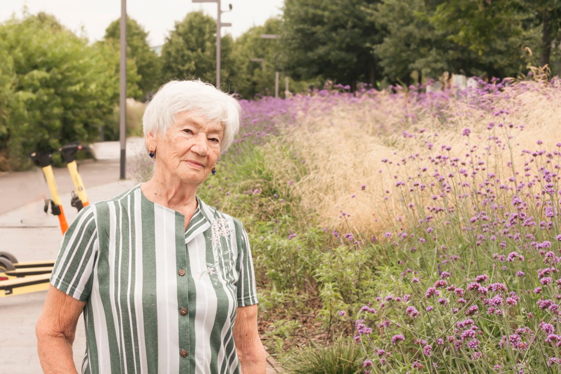 senior woman walking in the summer park 2022 08 01 02 46 27 utc